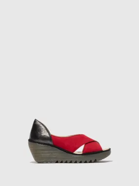 Crossover Sandals YOMA307FLY LIPSTICK RED/GRAPHITE