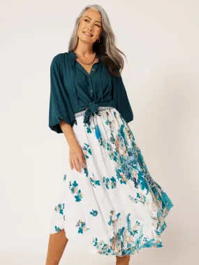 Elsa Skirt | Tokyo Teal
