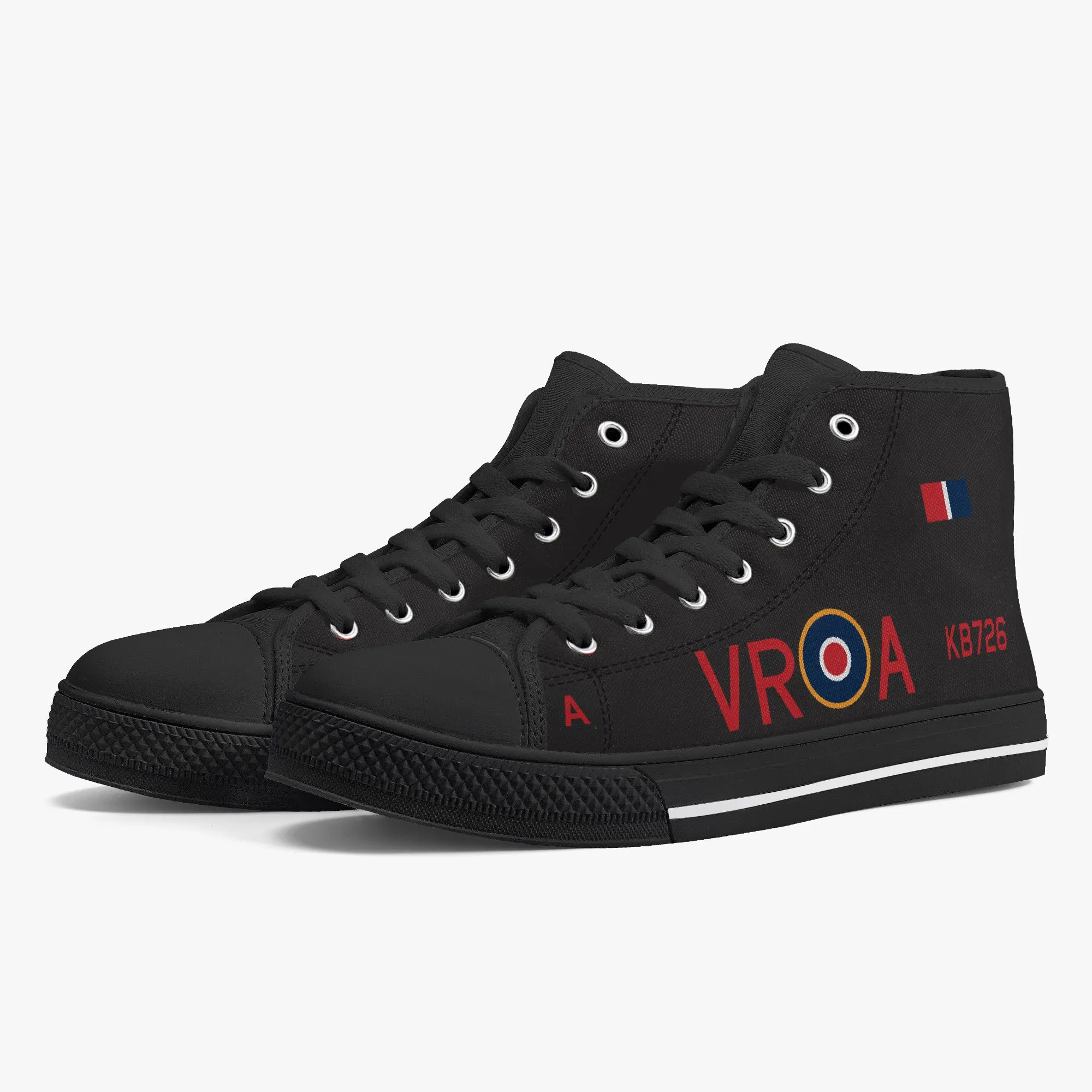 Lancaster "VR-A" High Top Canvas Shoes (Black)