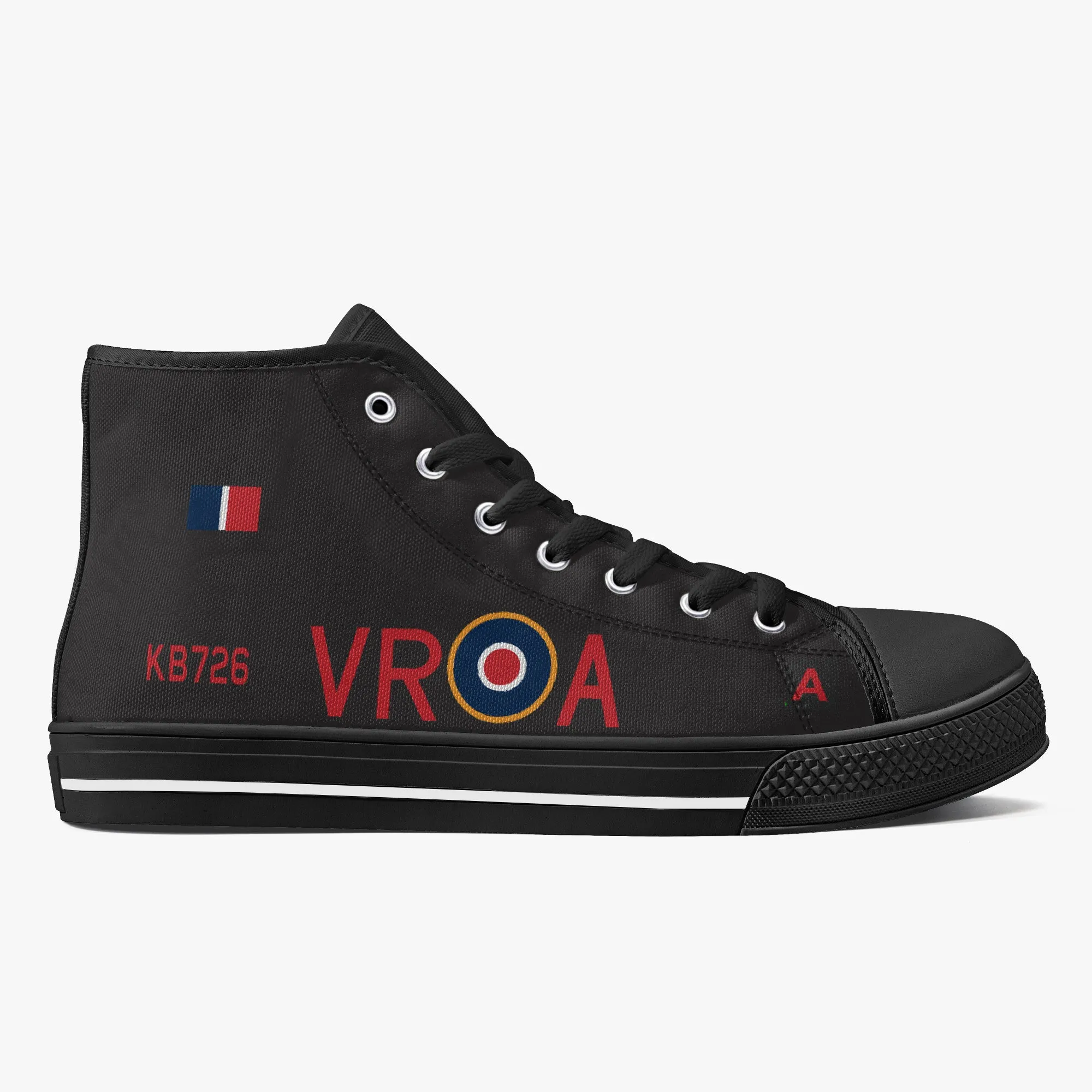 Lancaster "VR-A" High Top Canvas Shoes (Black)