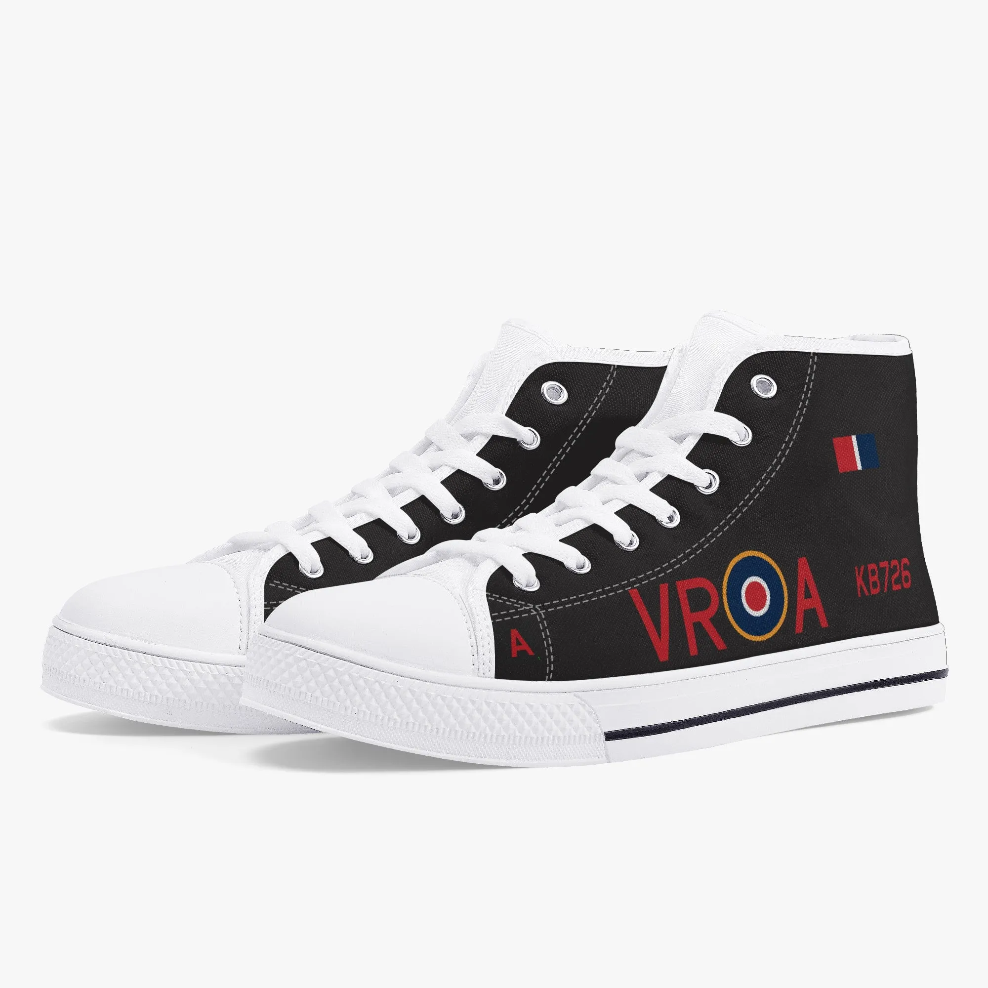 Lancaster "VR-A" High Top Canvas Shoes (Black)