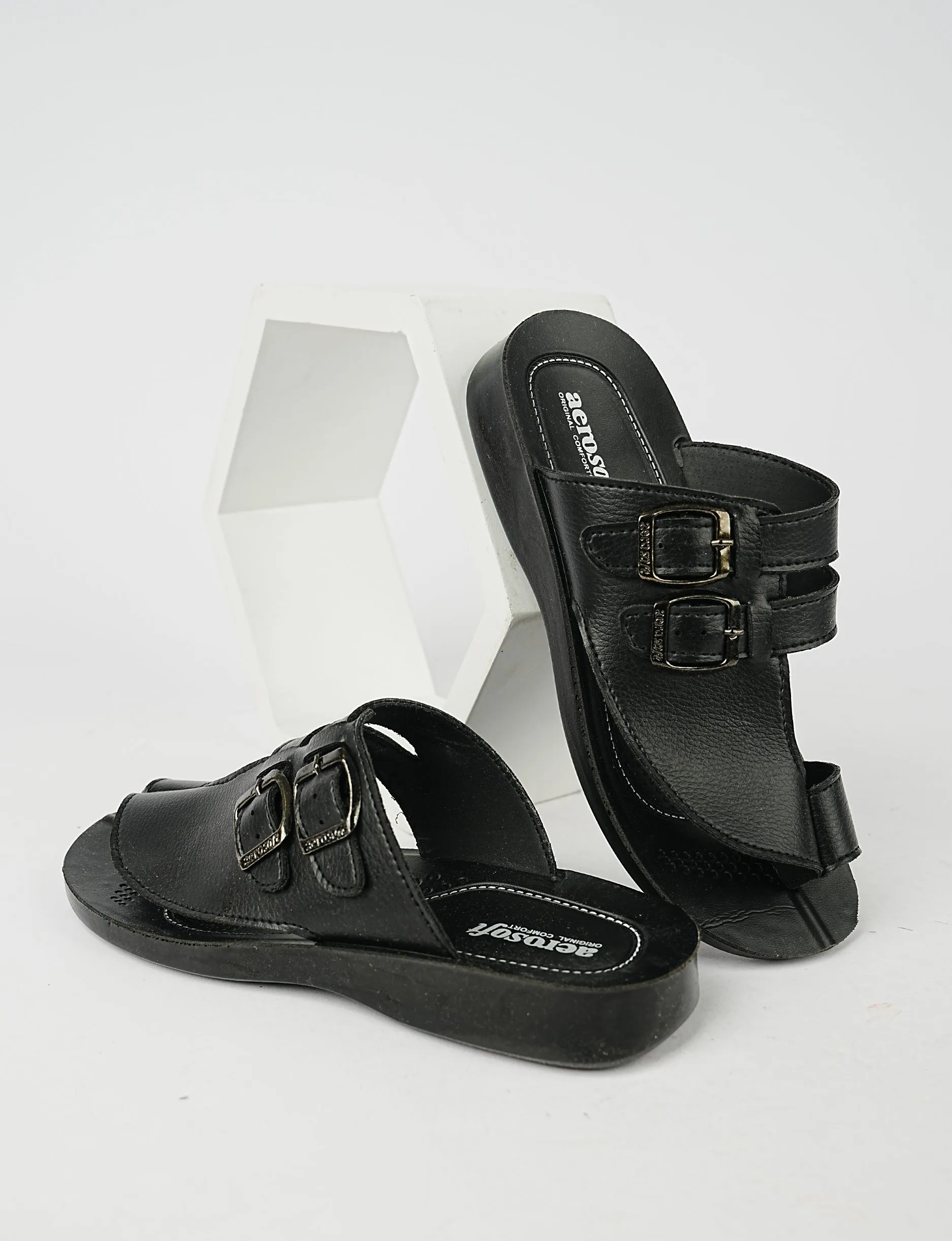 MEN SLIPPER MG-8186 BLACK
