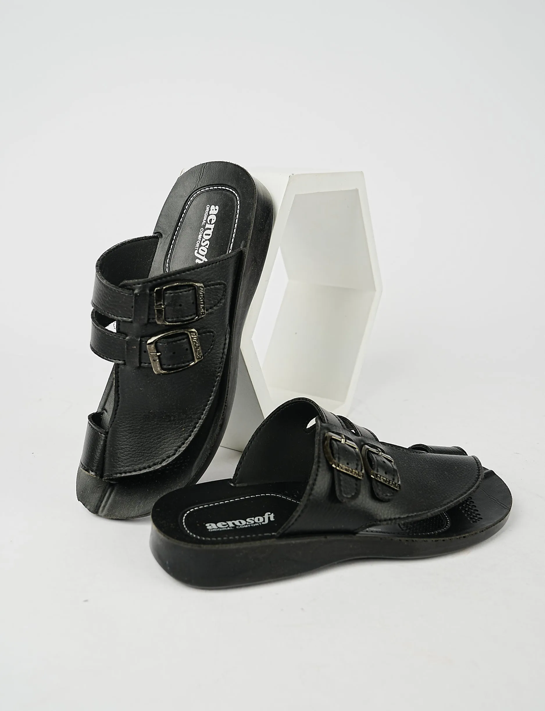 MEN SLIPPER MG-8186 BLACK