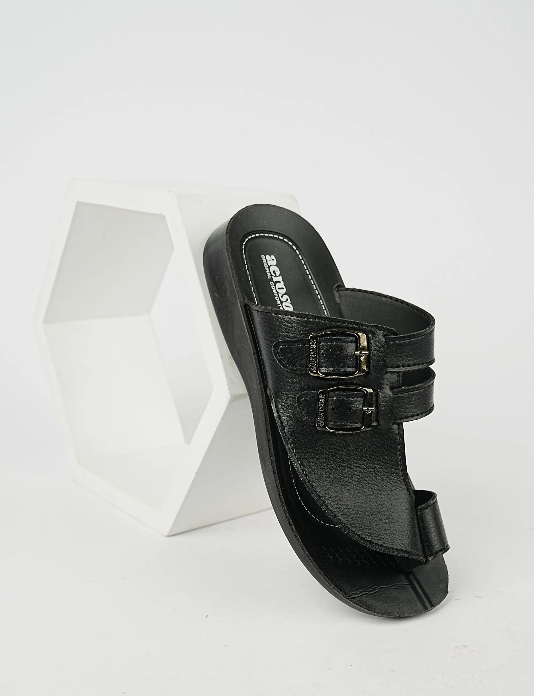 MEN SLIPPER MG-8186 BLACK