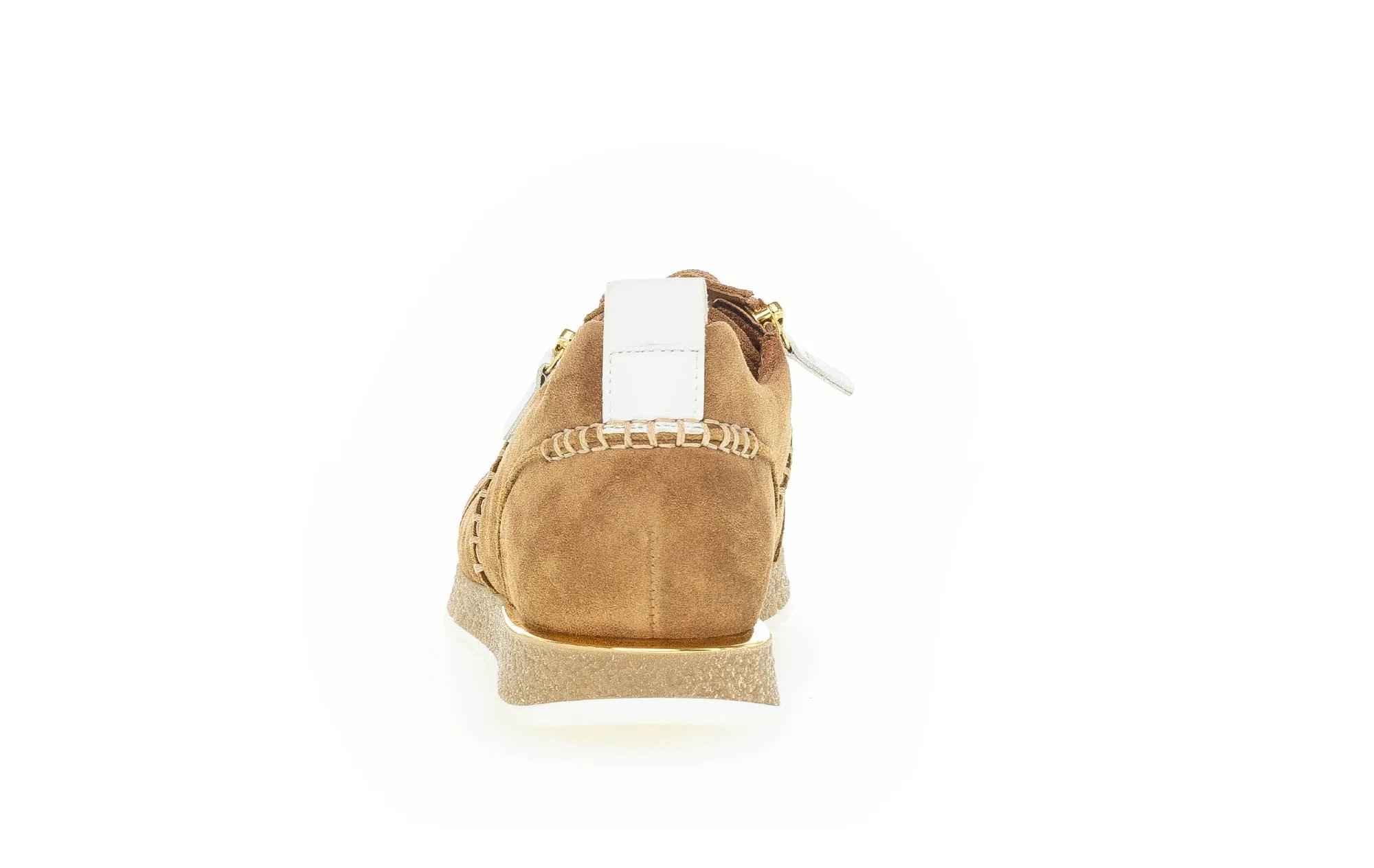 Sneakers cognac en suède