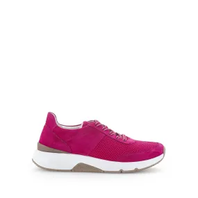 Sneakers fuchsia en textile
