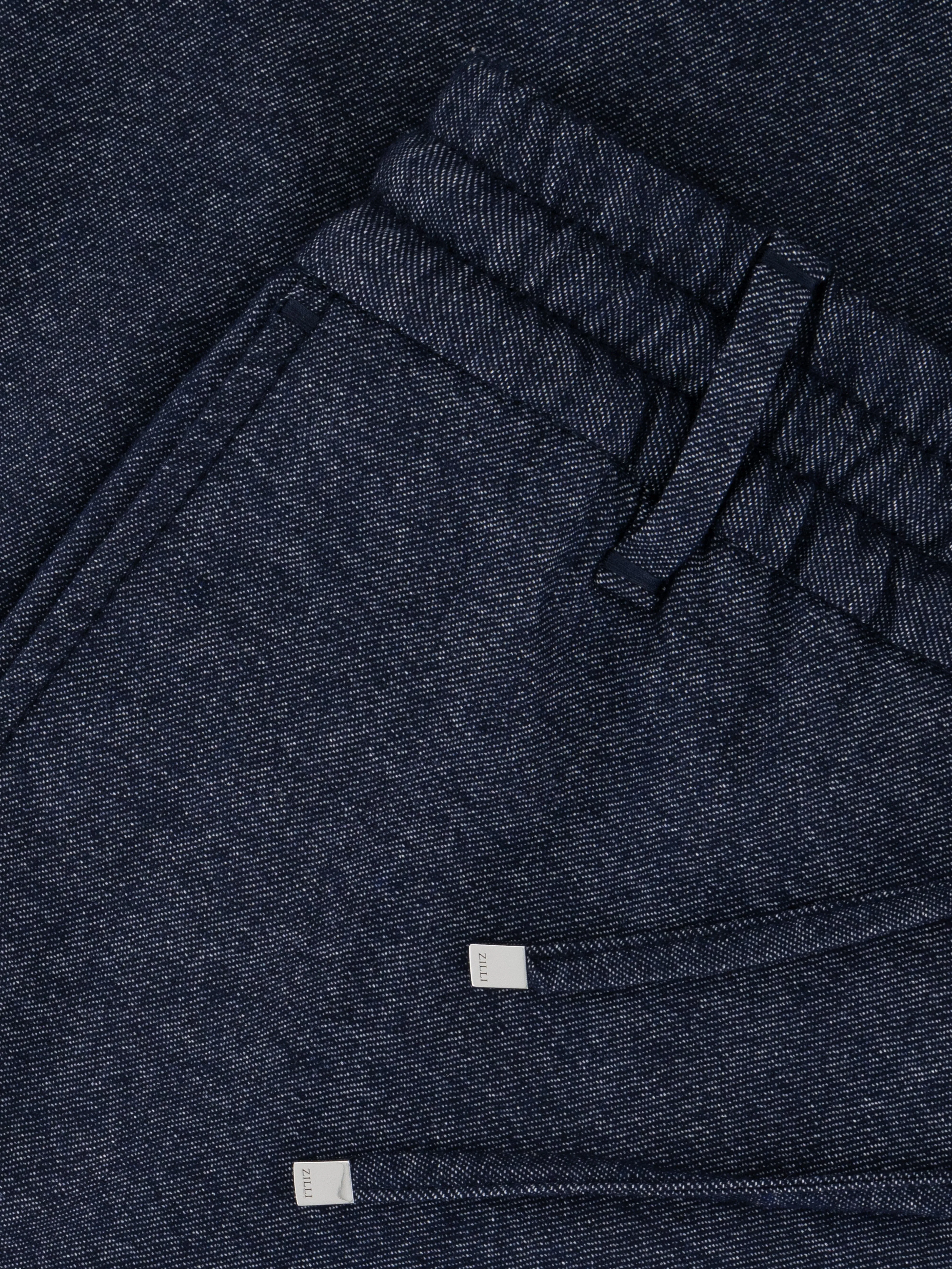 Trousers with Elasticated Waistband Blue Navy