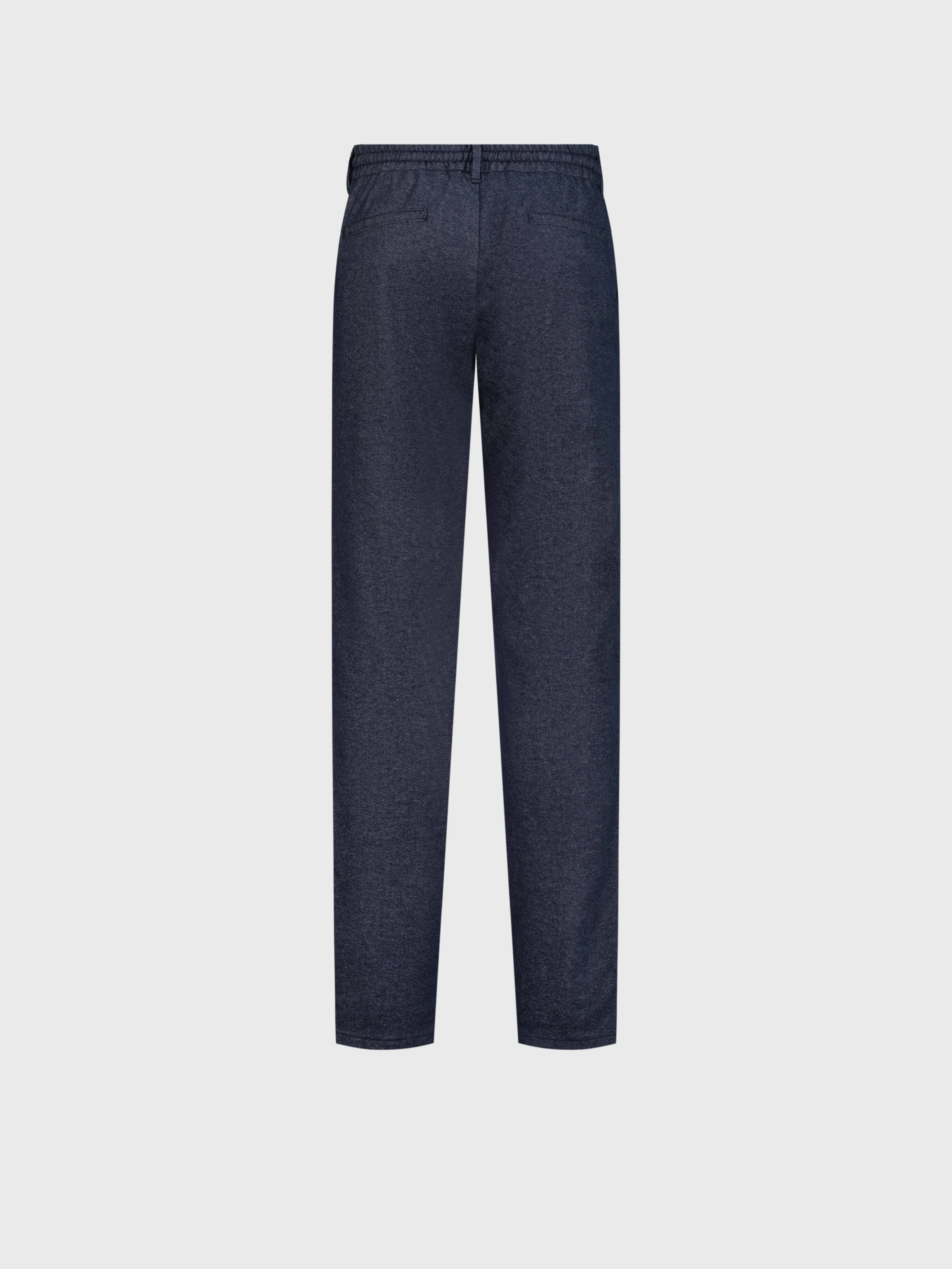 Trousers with Elasticated Waistband Blue Navy