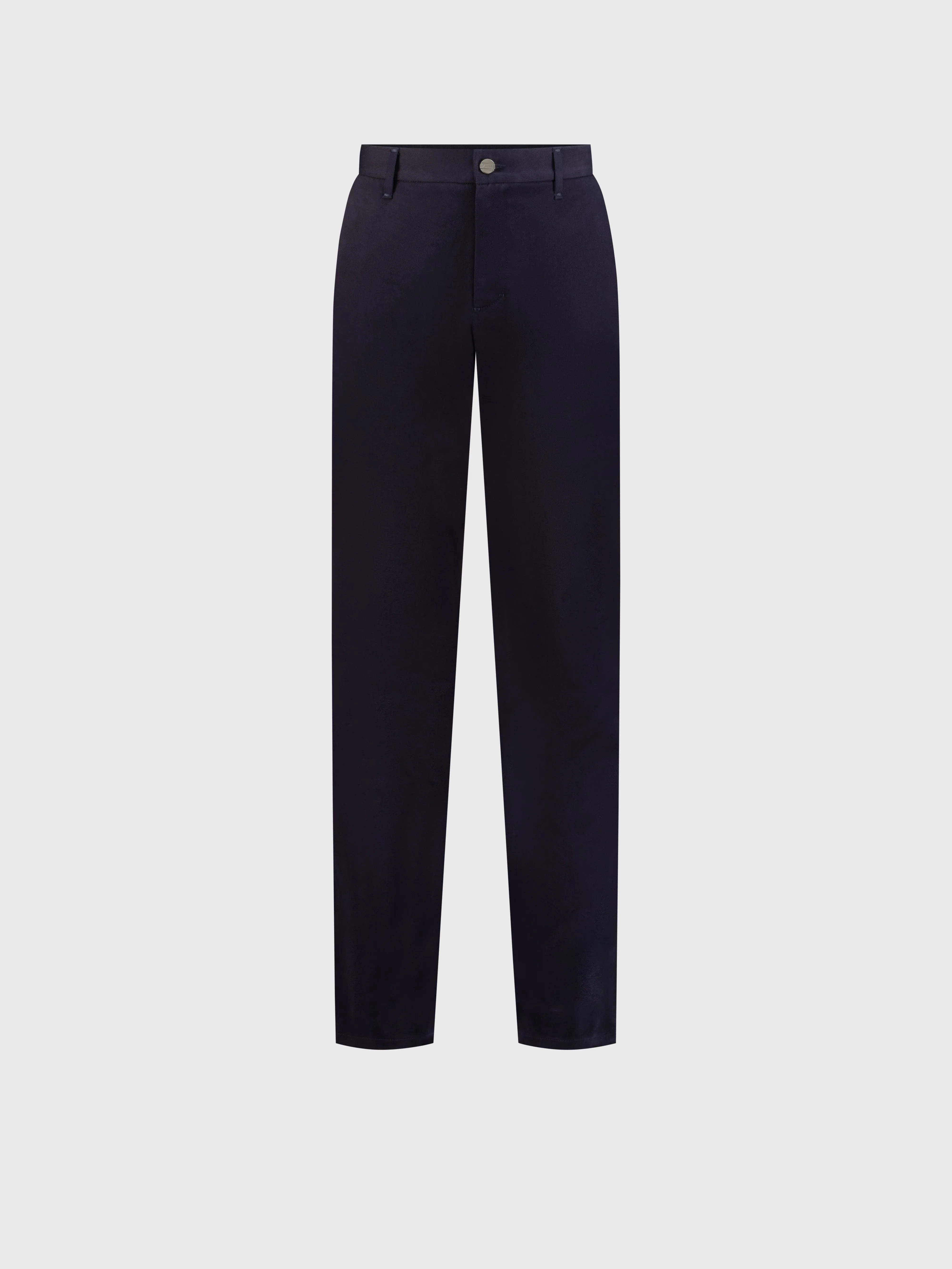 Trousers with Ribbed Elastic Waistband Blue Navy