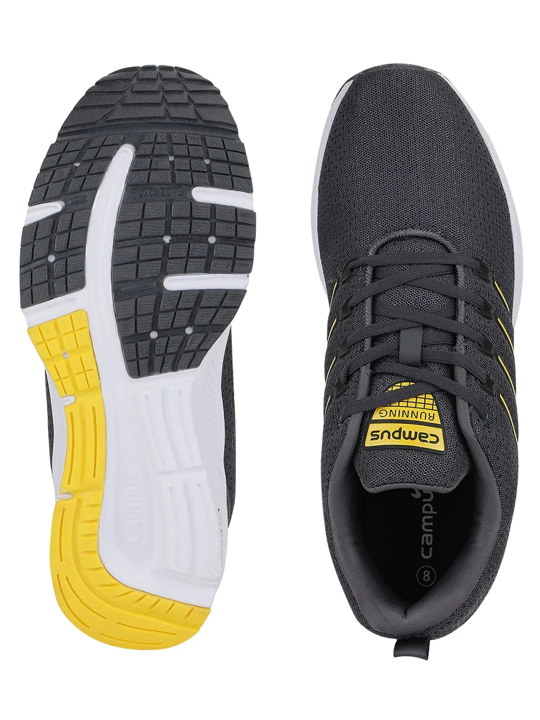 VACUM Grey Men's Running Shoes