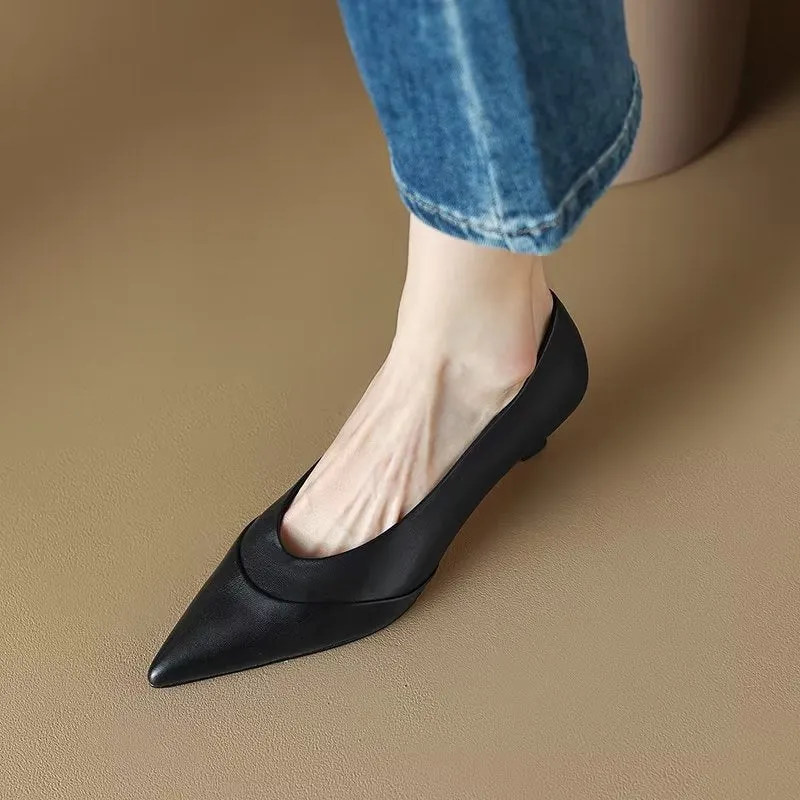 Veltique Chic Slide Heels