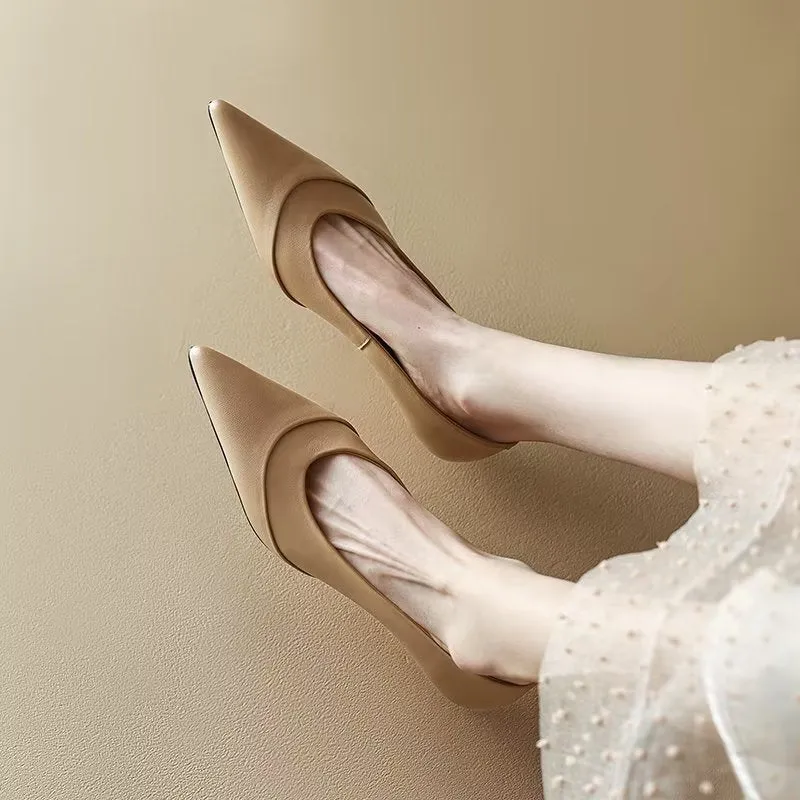 Veltique Chic Slide Heels